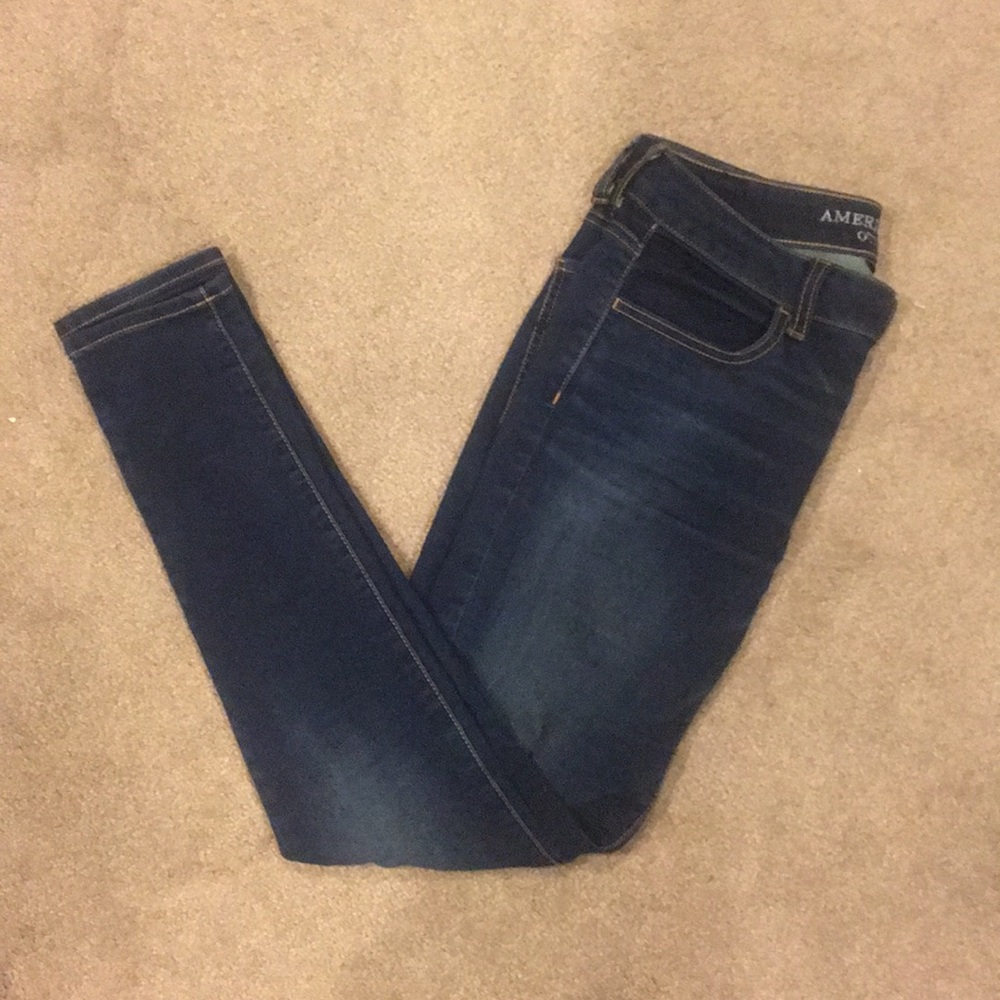 Dark Blue American Eagle Jeggings
